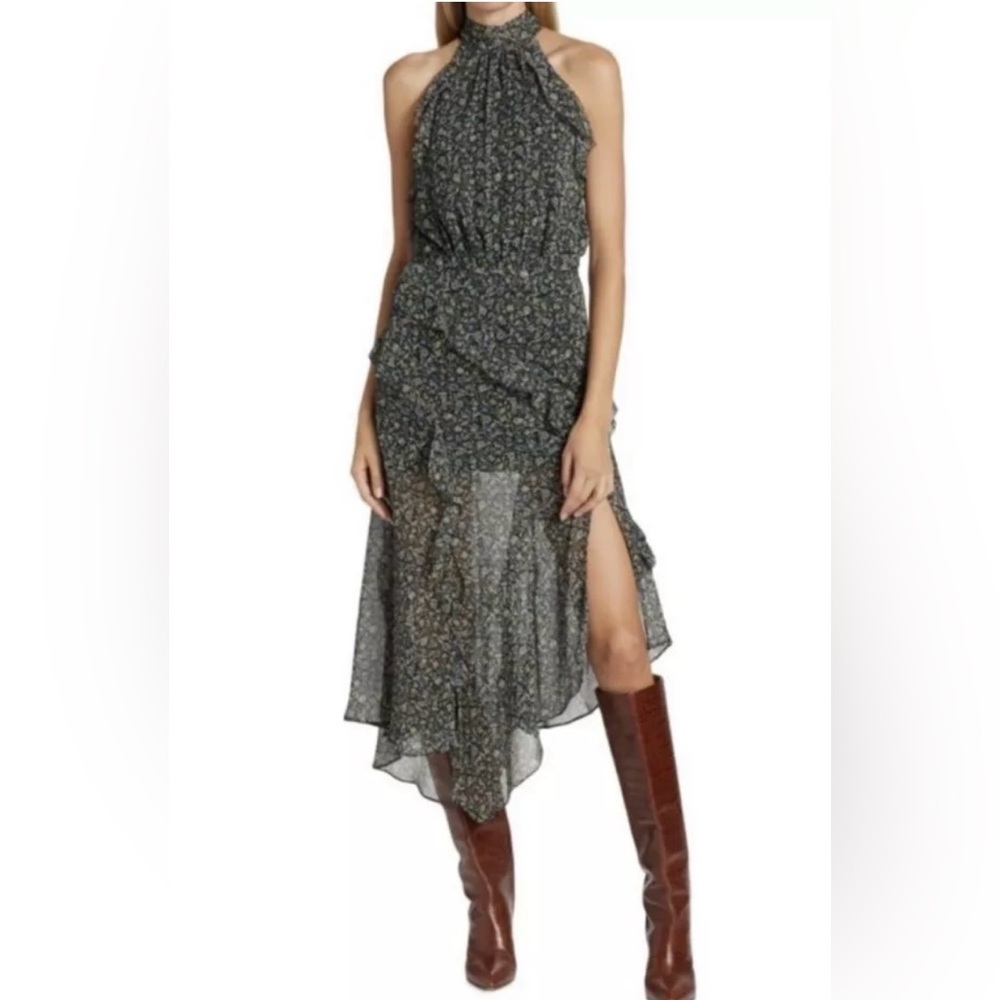 Veronica Beard Kailey Chiffon Floral Dress